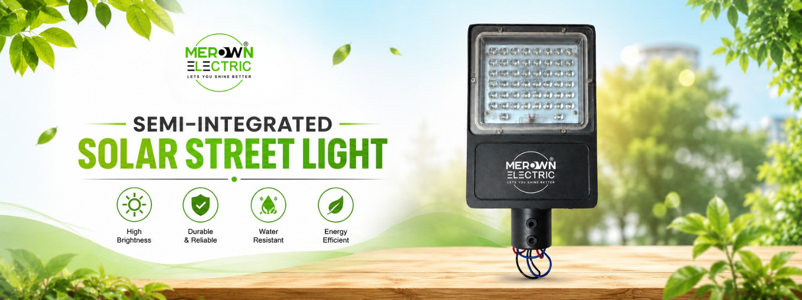 Semi-Interated semi-integrated-solar-street Lights