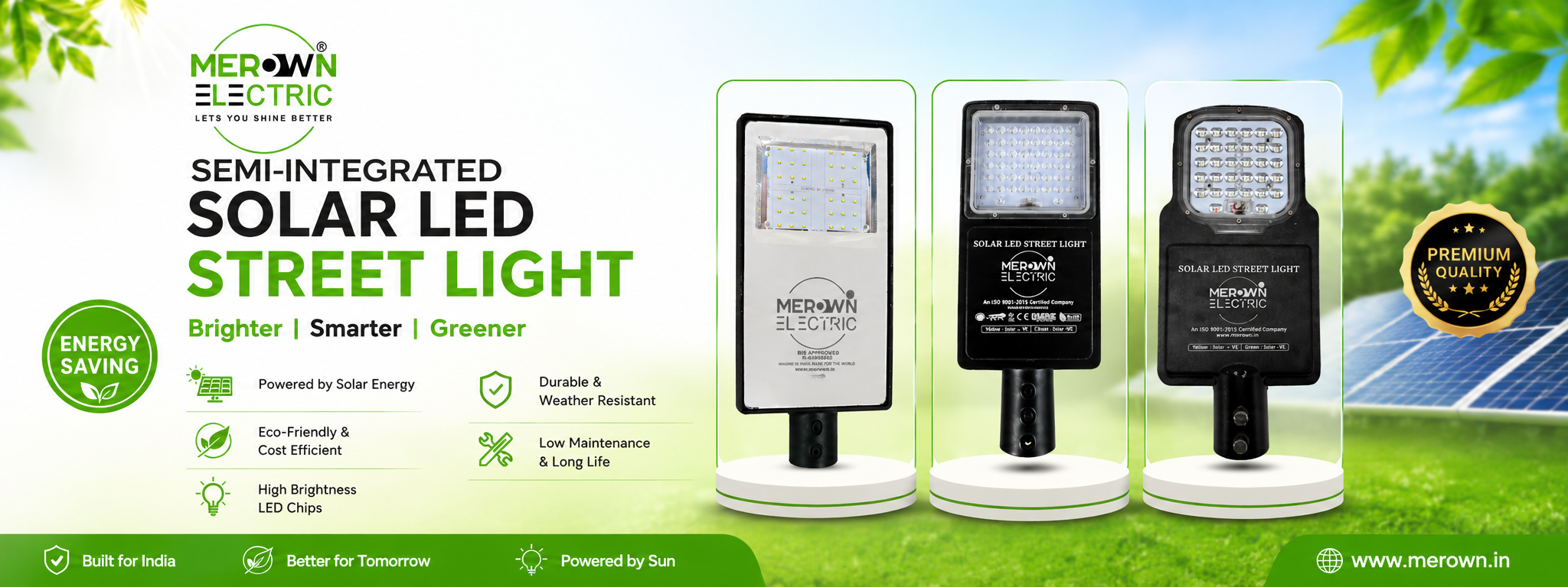Semi Integrated Solar Street Light