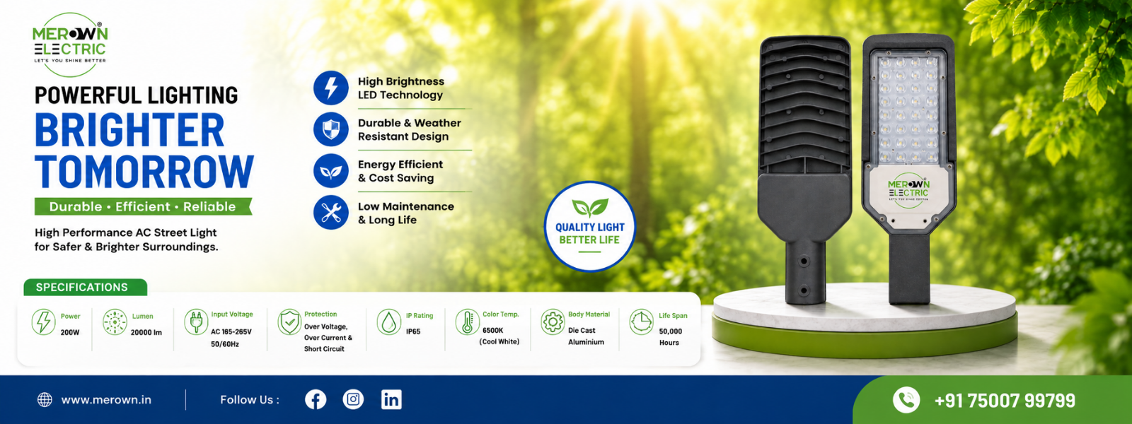 200 Watt AC Street Light